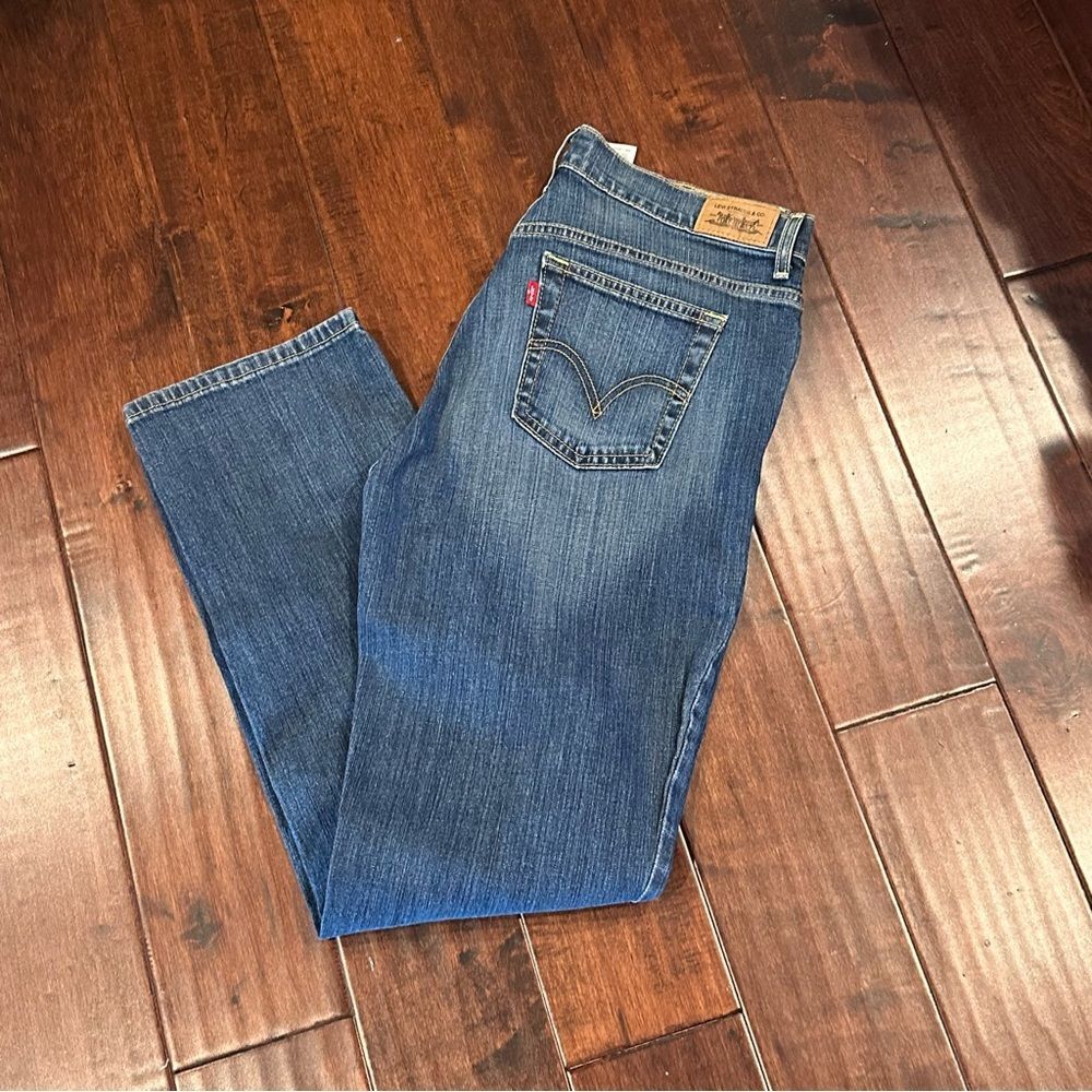 Levi’s 505 Women’s Straight Leg Blue Denim Jeans size 12